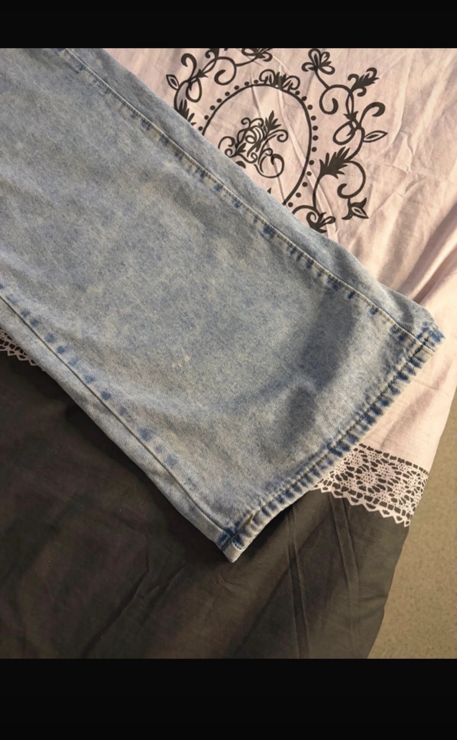 Jeans de pierna ancha azul claro nuevo – photo 2